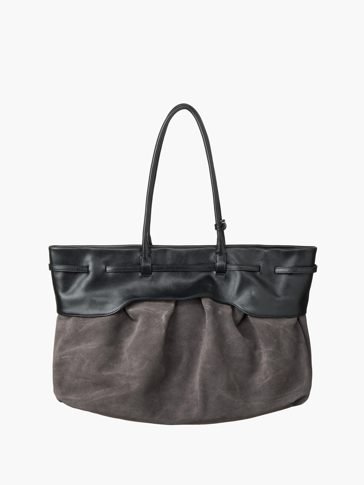 Margesherwood Soft Grandma Layered Bag grey suede