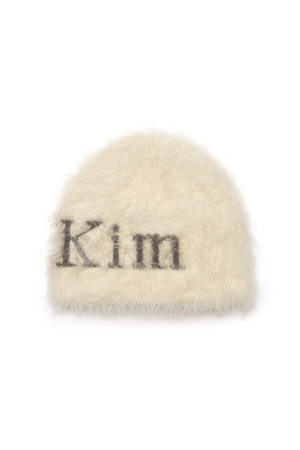 [matinkim] MATIN HAIRY KNIT BEANIE IN LIGHT BEIGE
