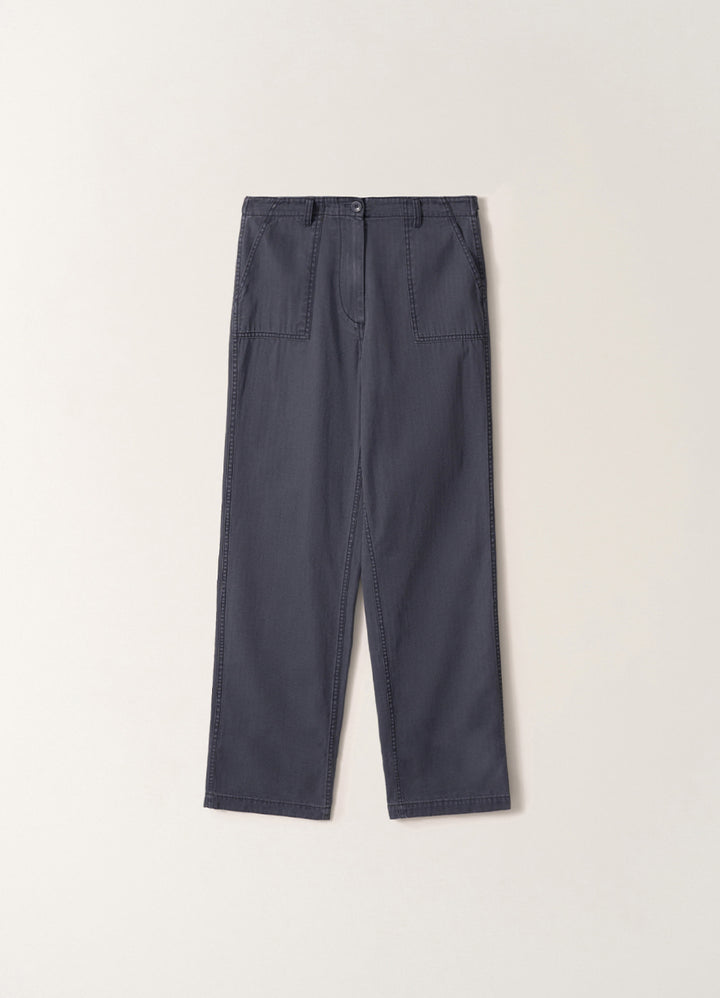 Nothing Written Meadow washed cotton pants (Washed blue)