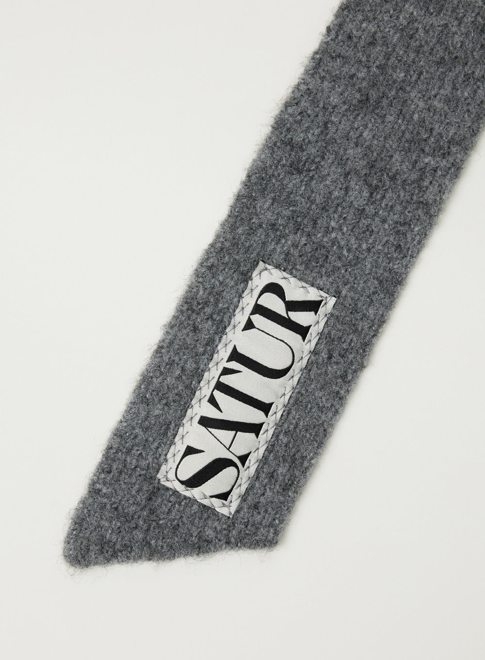 [satur] (W) Knit Balaclava - Melange Gray
