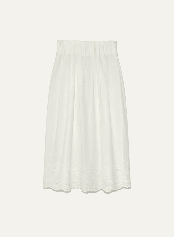 Kindersalmon Coppélia Lace Skirt White