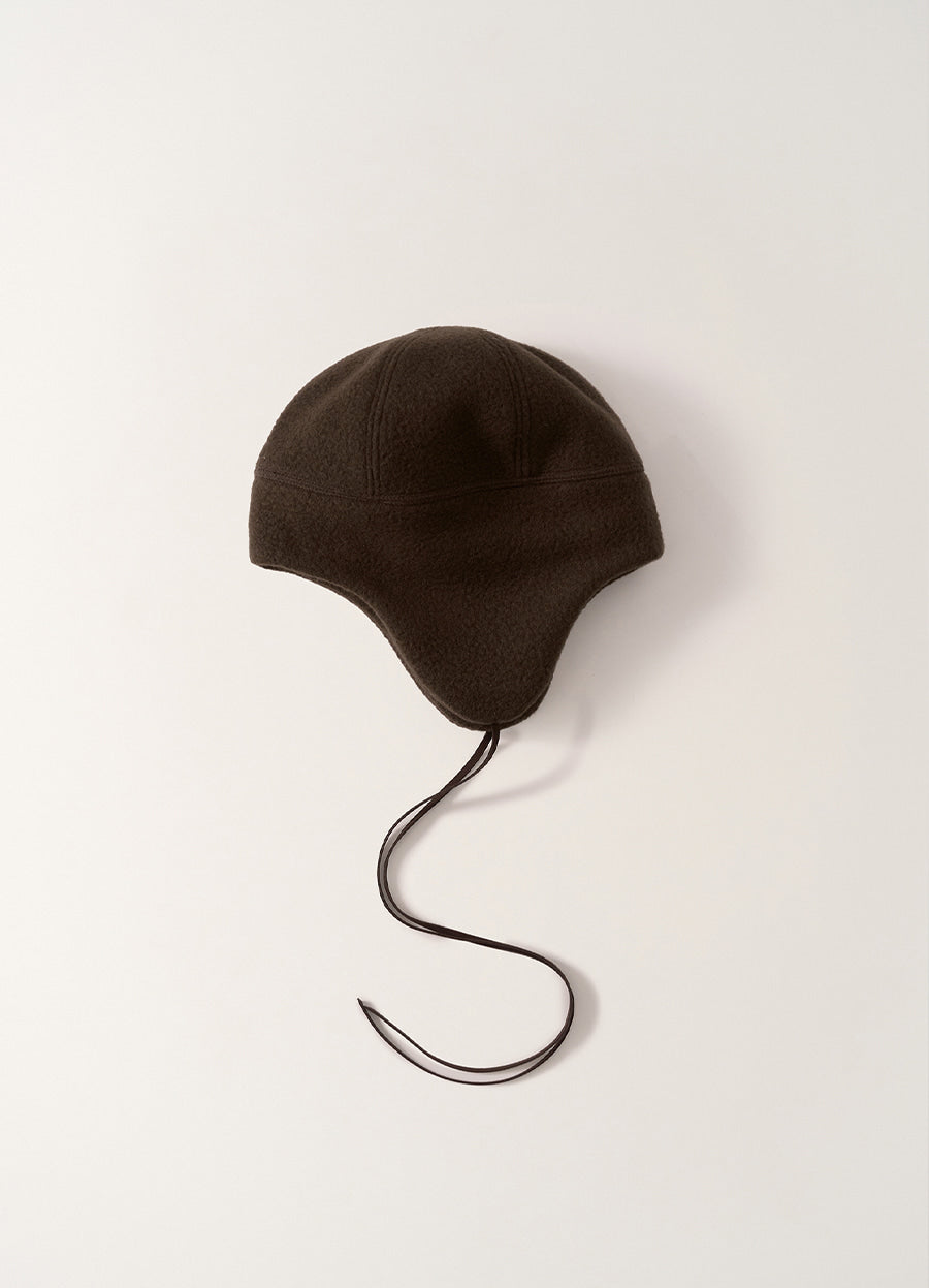 Nothing Written Wool earflap trapper (Deep brown)