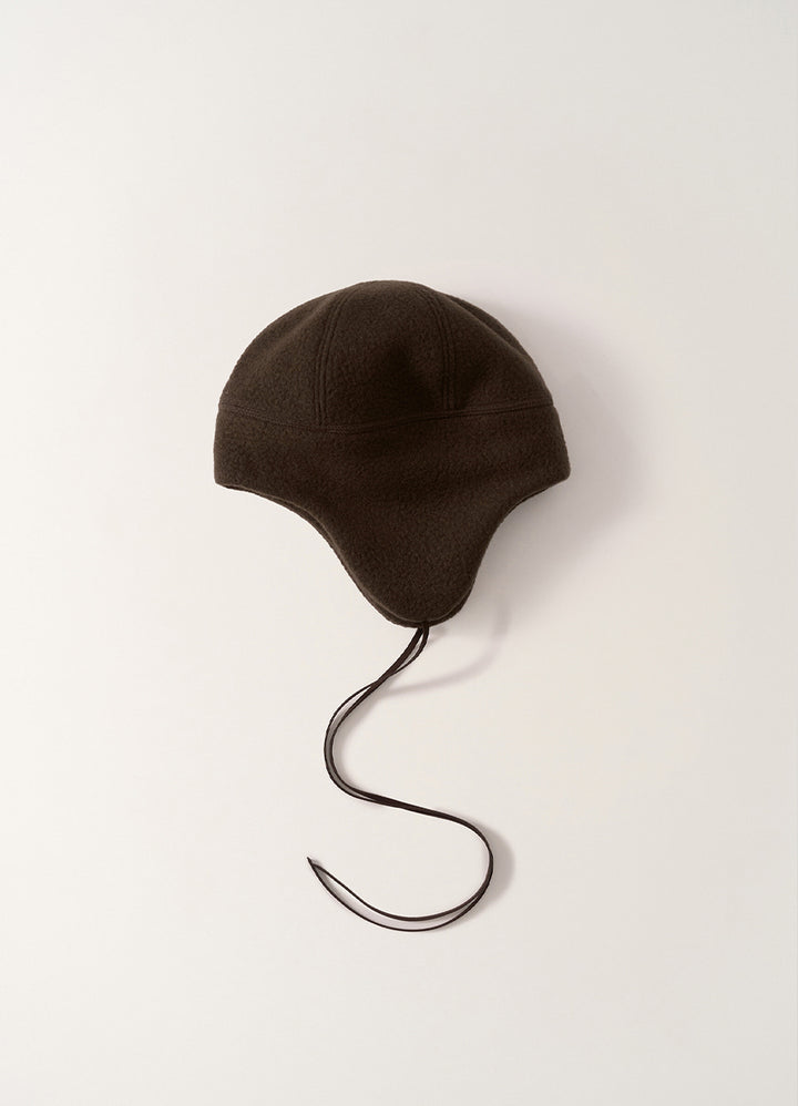 Nothing Written Wool earflap trapper (Deep brown)
