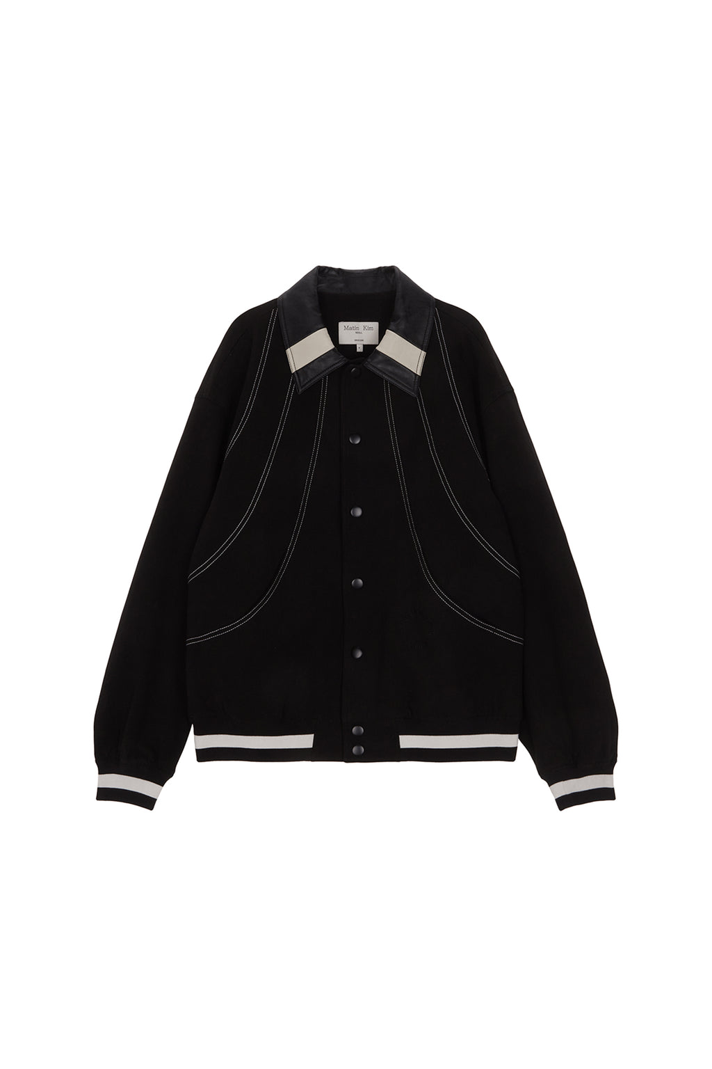 Matinkim Stitch Varsity Jumper IN Black