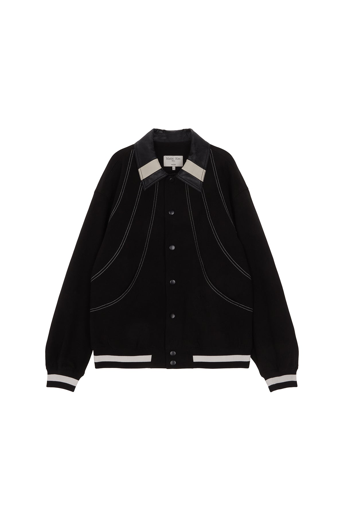 Matinkim Stitch Varsity Jumper IN Black