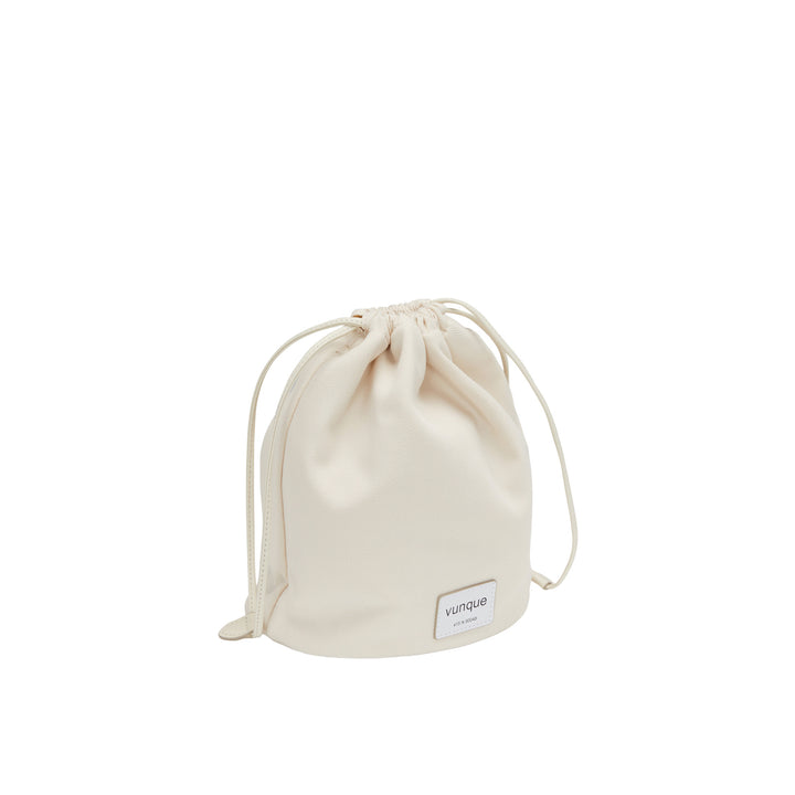 Vunque Perfec Drawstring Pouch M Ivory