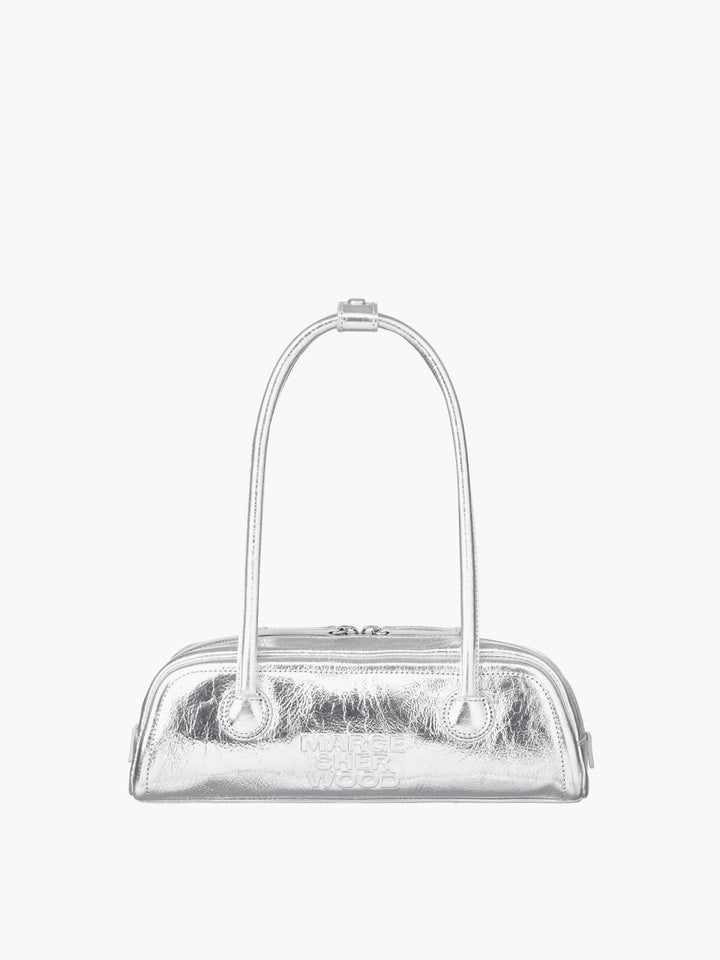 Margesherwood Soft Boston EW Mini silver crinkle