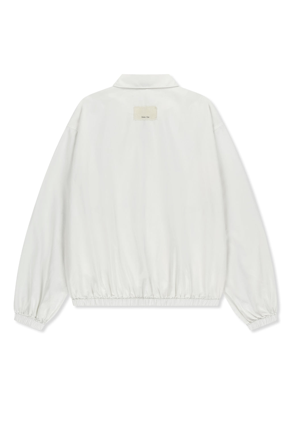 Matinkim Small Logo Cotton Zip UP Jumper IN White