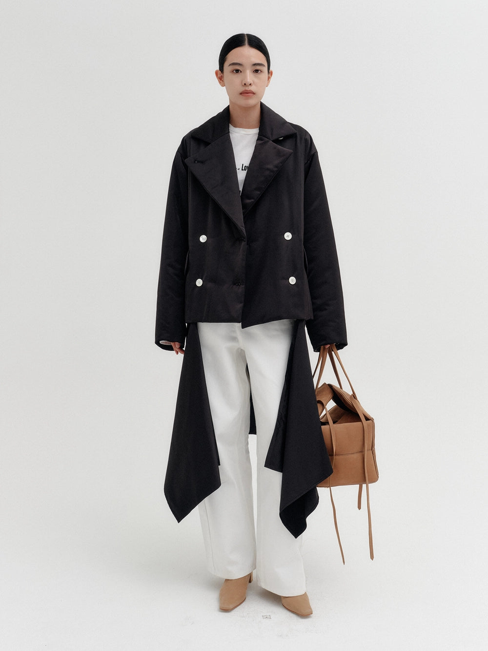EENK Transformable Layered Coat - Black