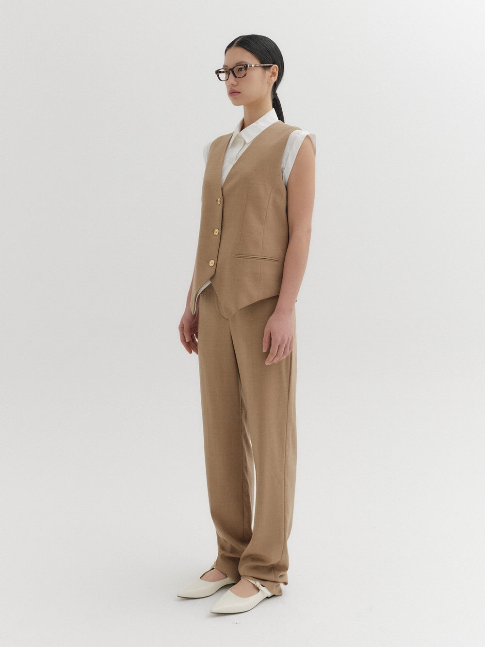 EENK Classic Straight Pants - Camel