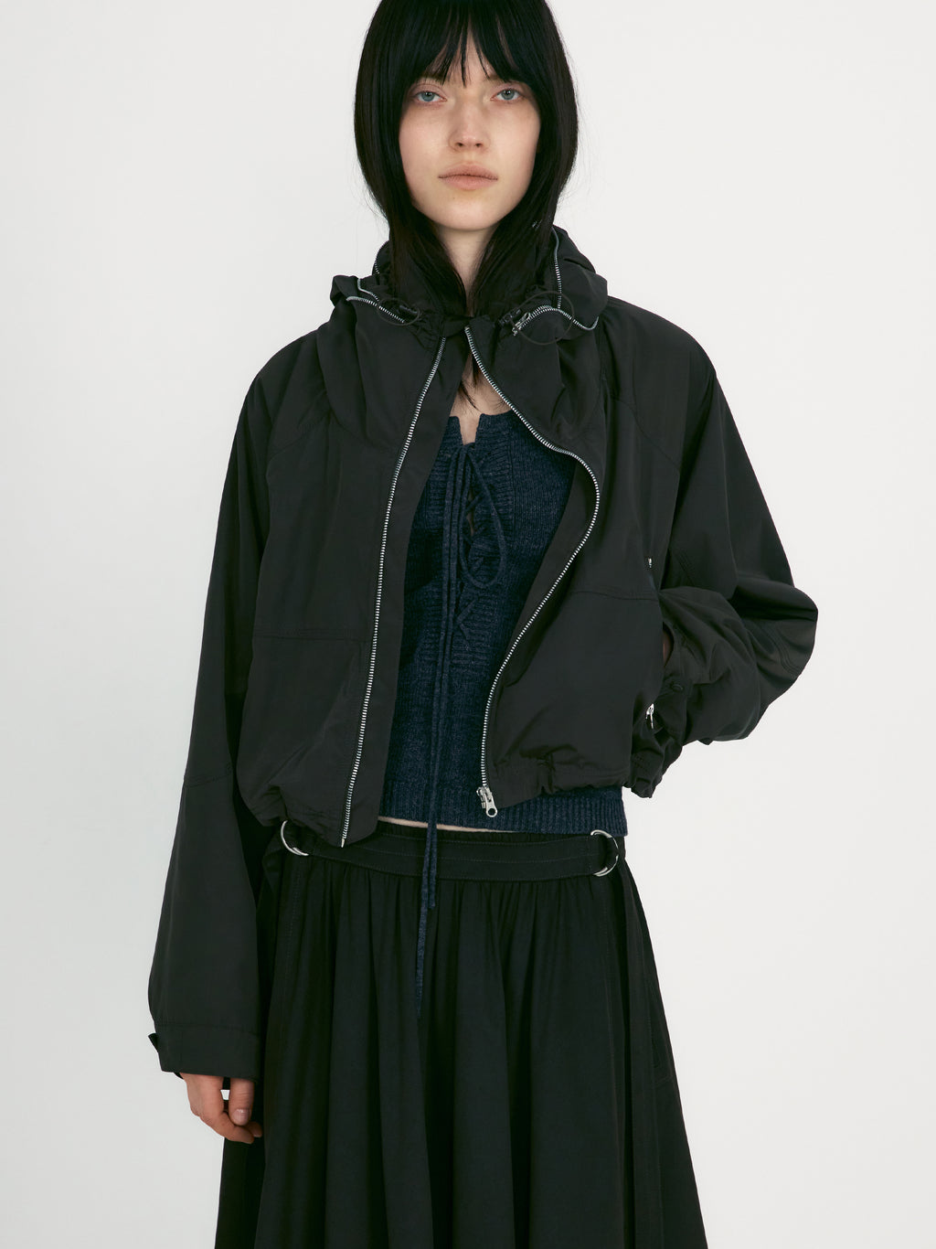 [low_classic] Lace Up Knitted Vest
Solid Charcoal