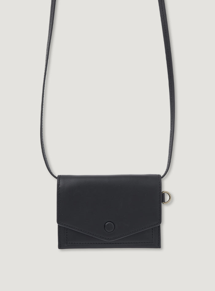 Mango Maniplease City Mirror Wallet Black