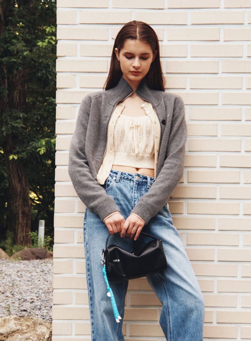 [satur] Verona Small Square Bag - Black