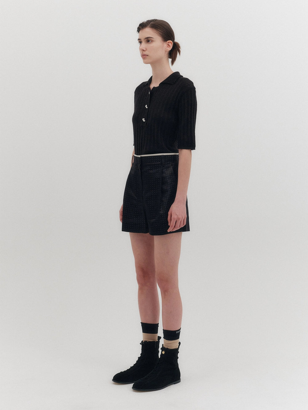 EENK High-Rise Shorts - Black