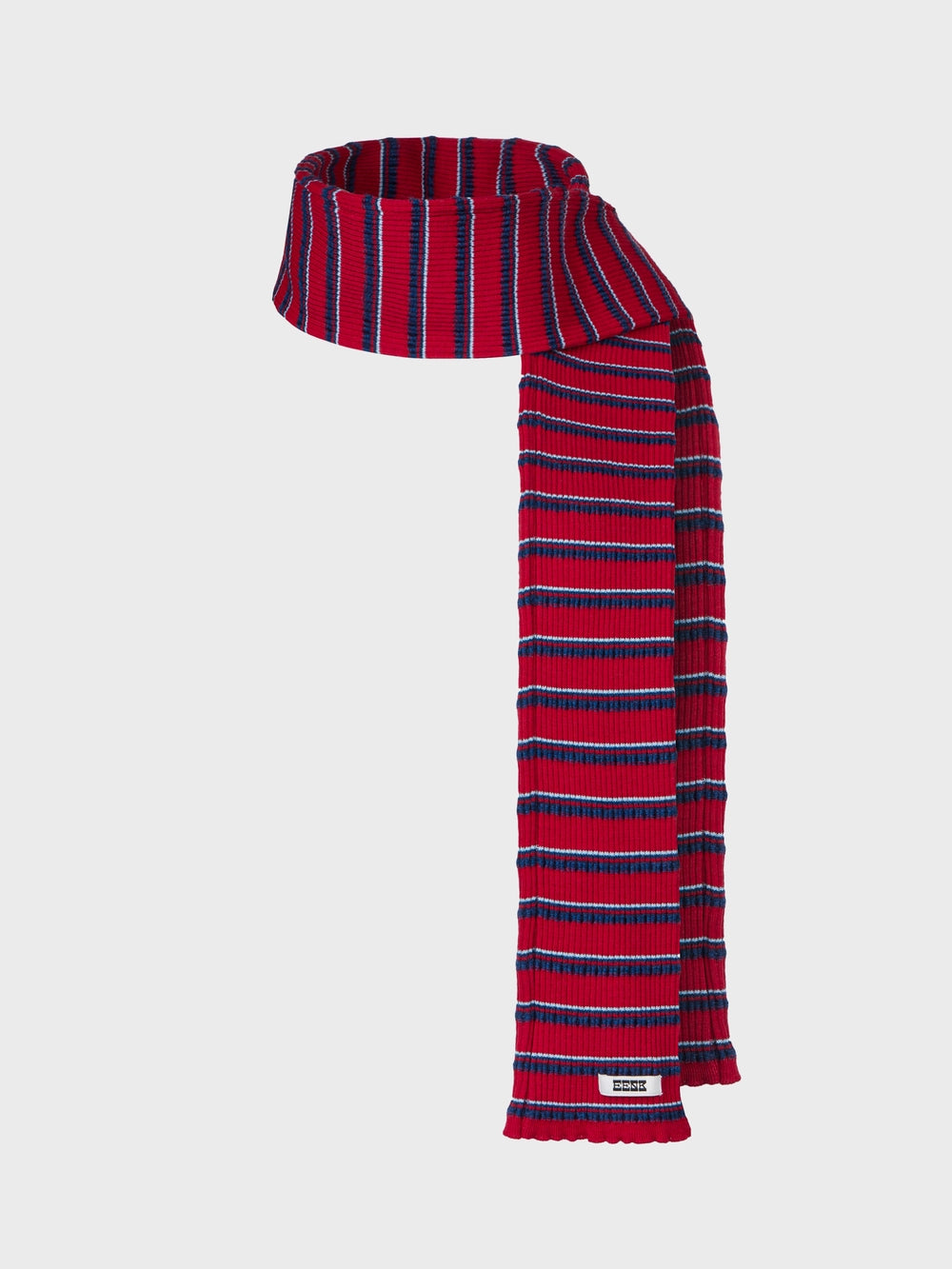 EENK Striped Knitwear Muffler - Red