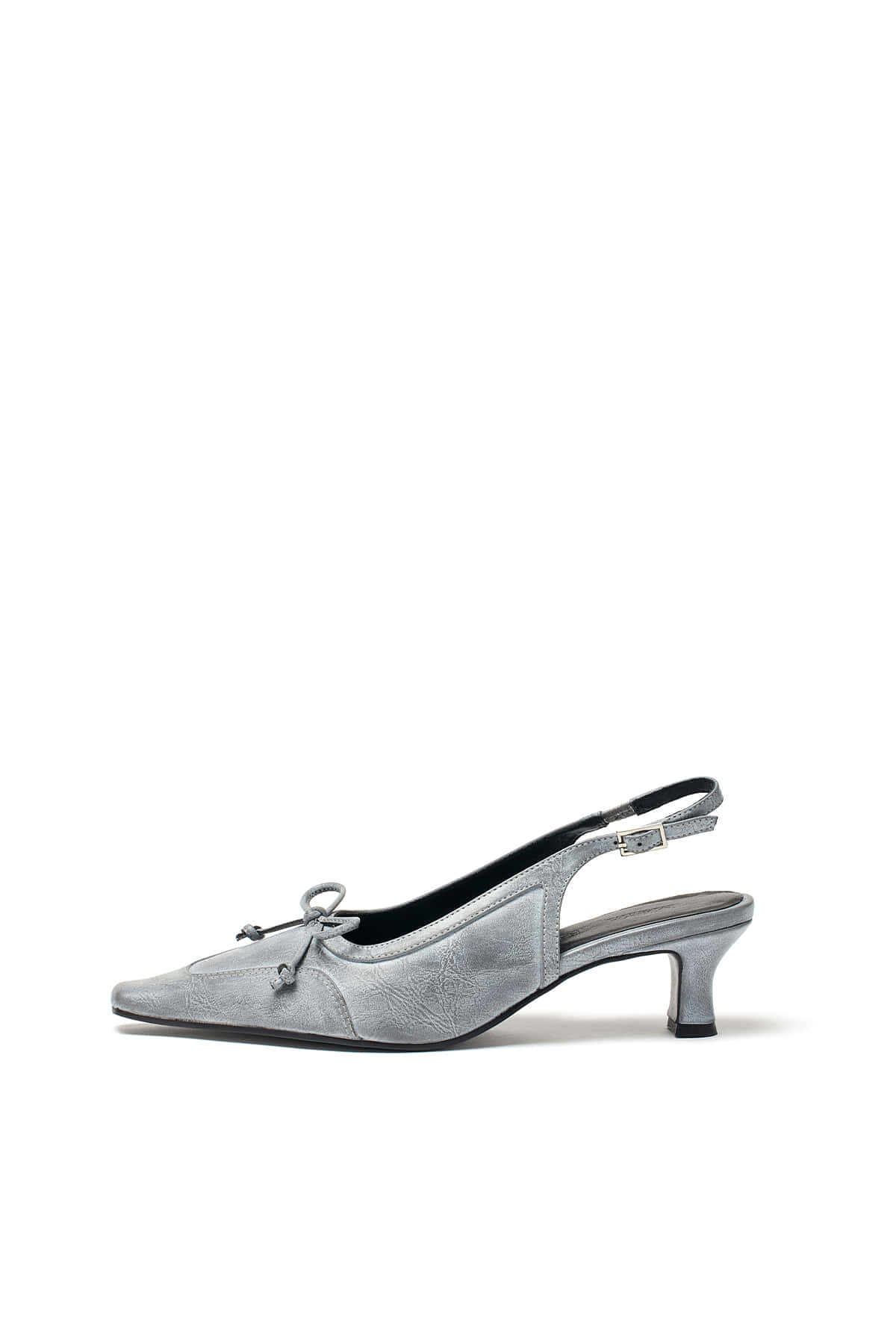 [matinkim] MATIN RIBBON SLING BACK HEELS IN GREY