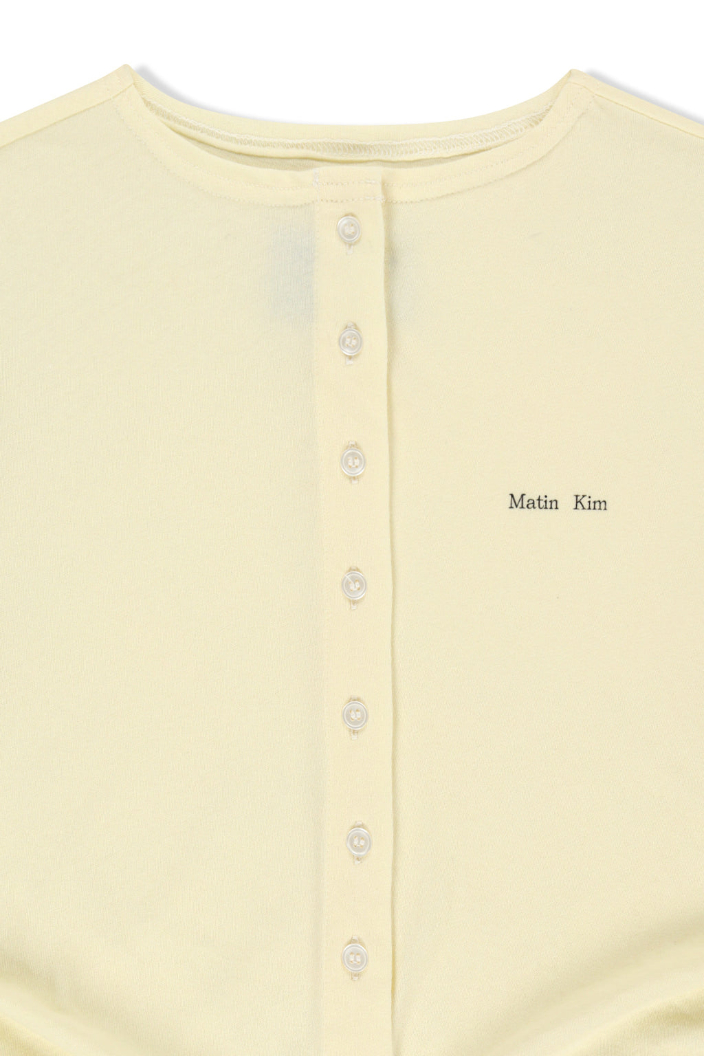 Matinkim Side Shirring Button Top IN Cream