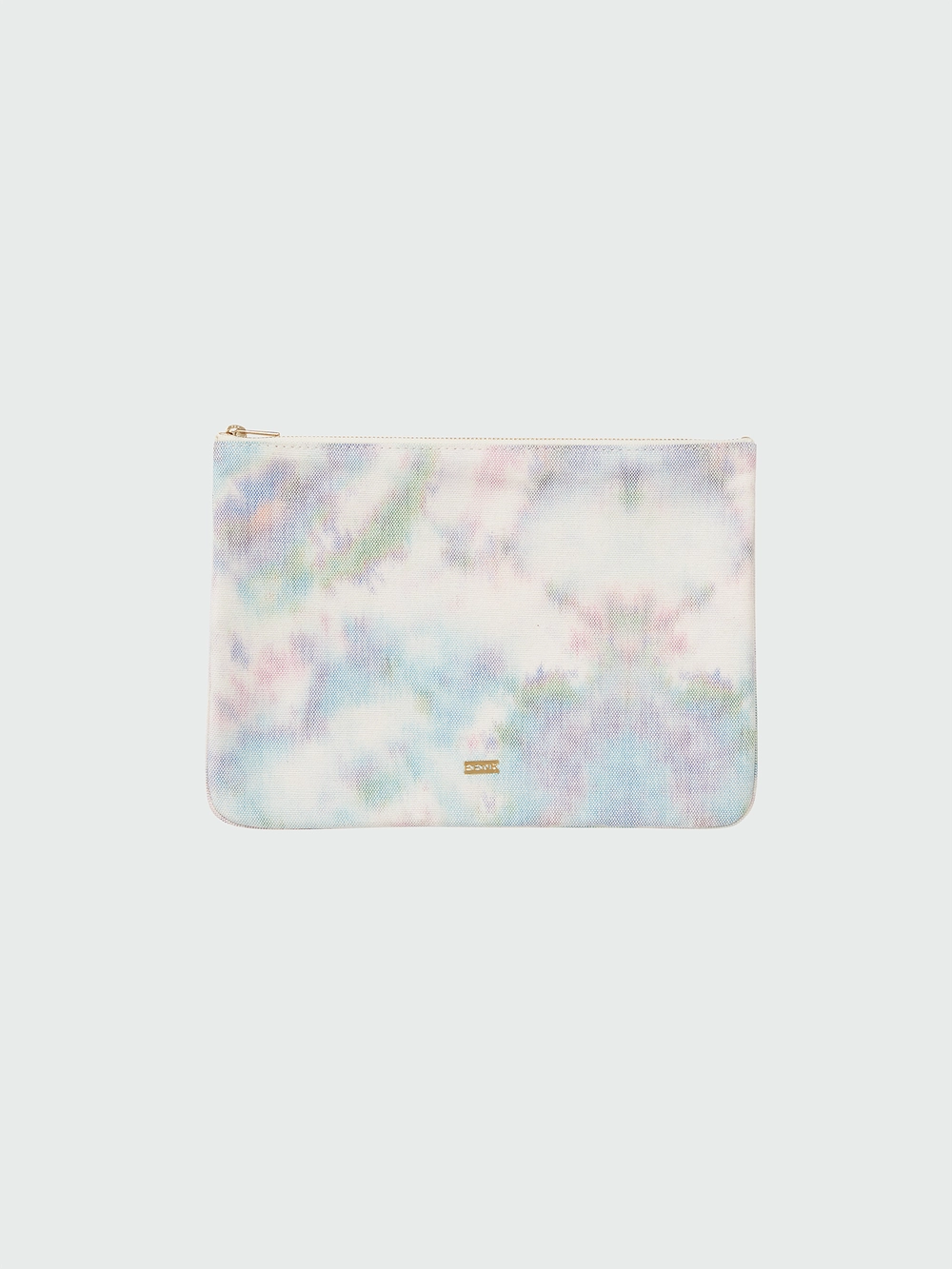 EENK Logo Detailed Zip-Up Pouch Medium - Pink Multi