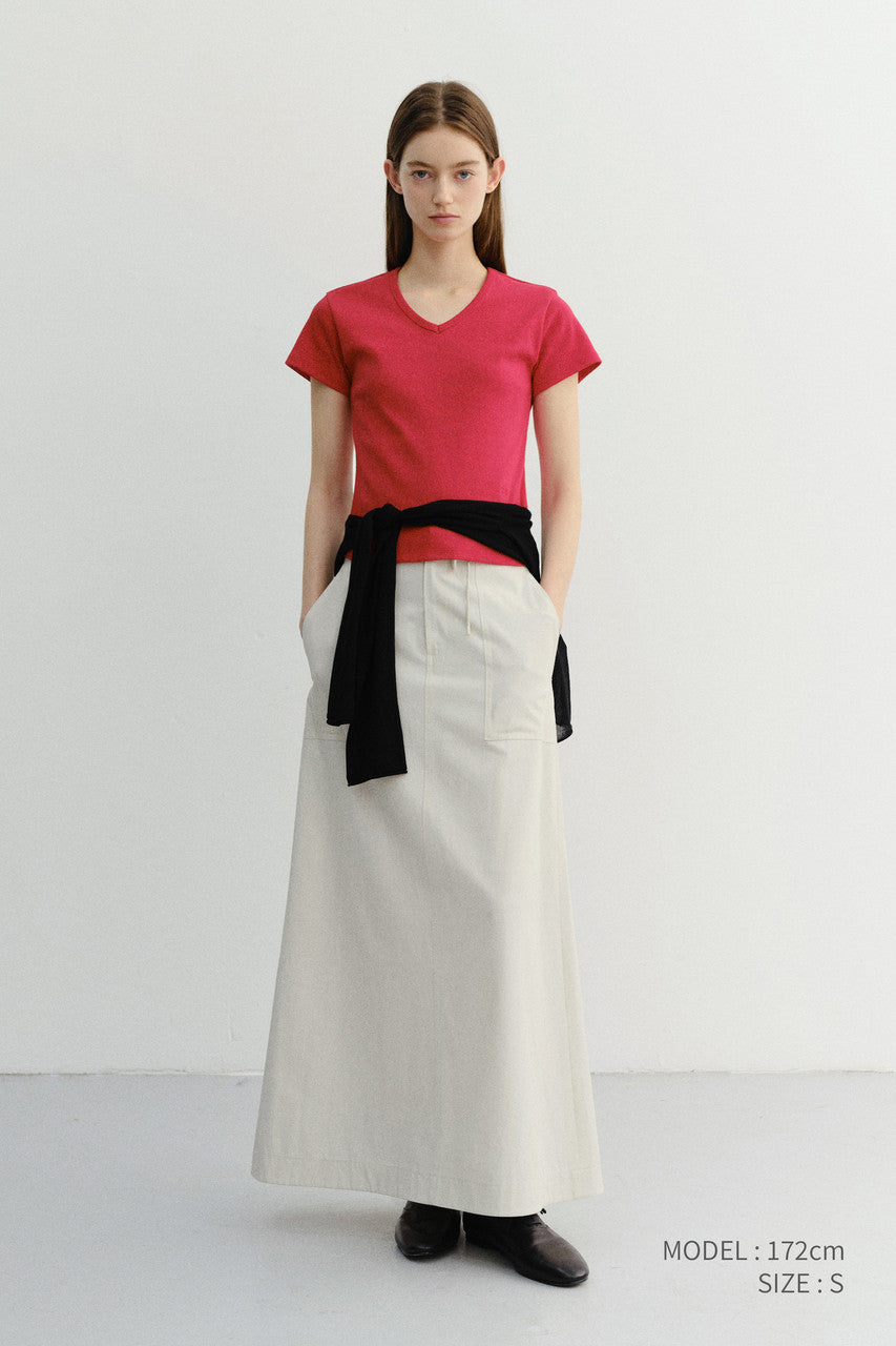 Dunst A-Line Maxi Skirt Ivory