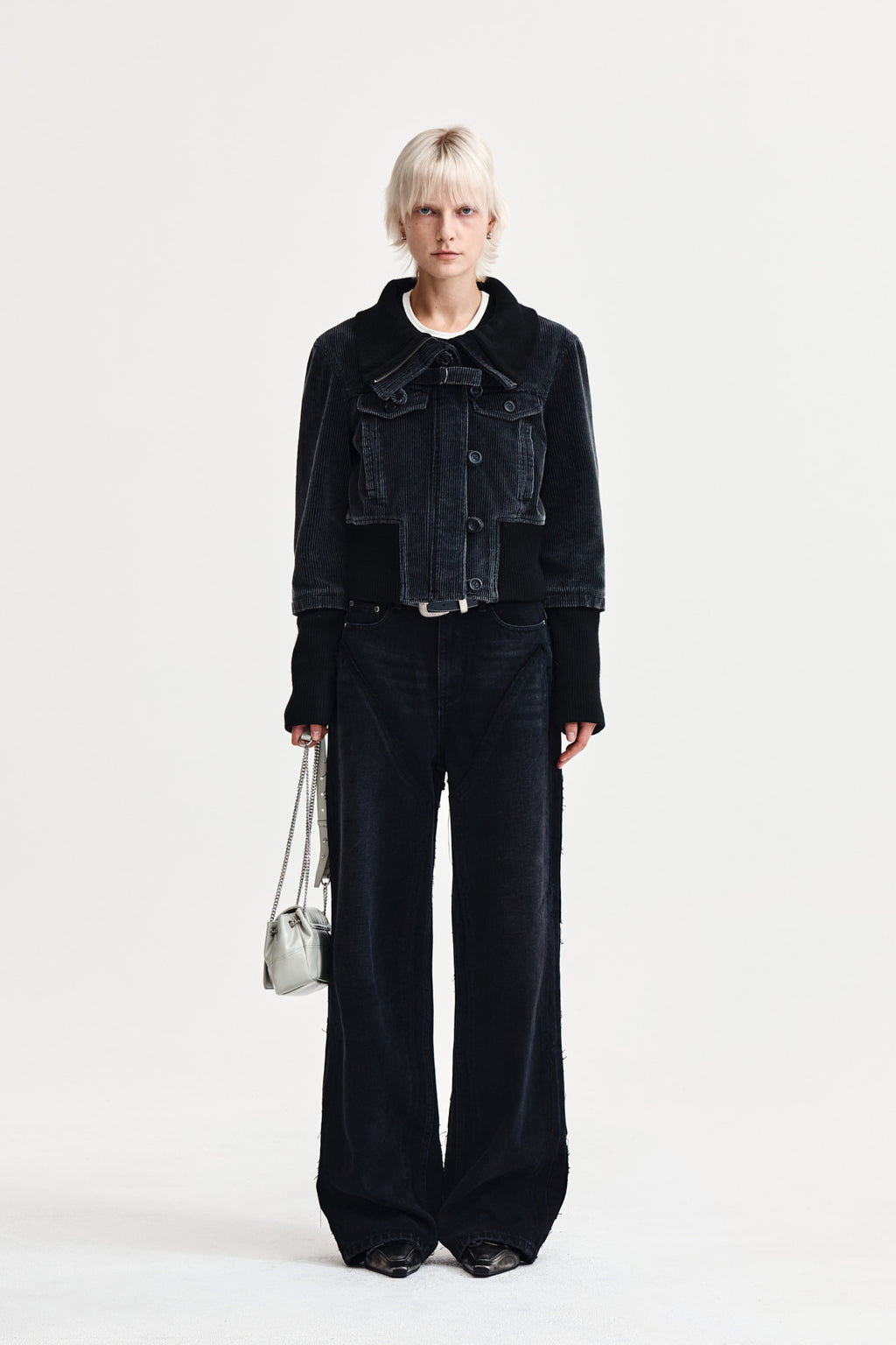 Matinkim Western Straight Fit Denim Pants IN Black