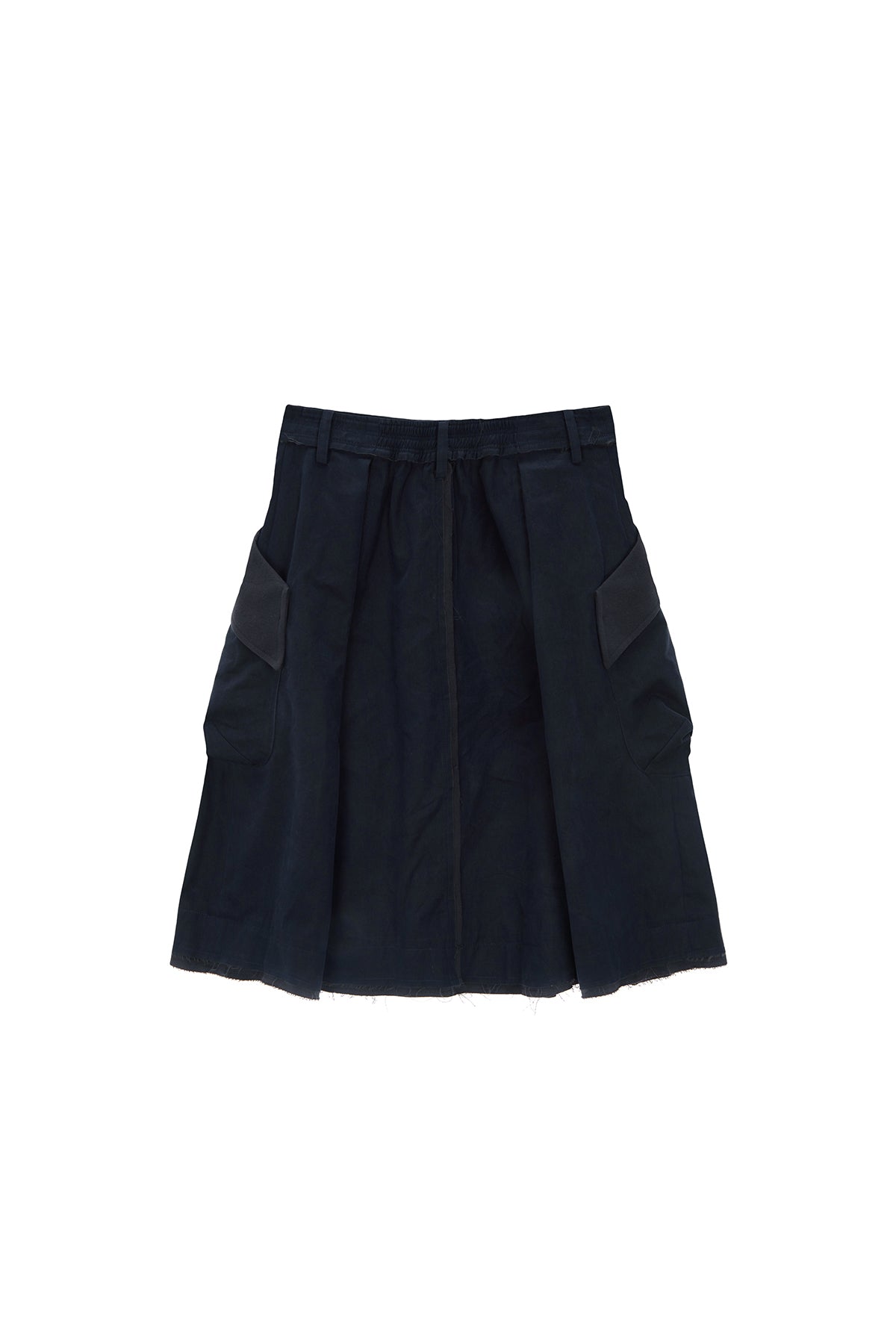 [matinkim] BIG POCKET CARGO MIDI SKIRT IN CHARCOAL
