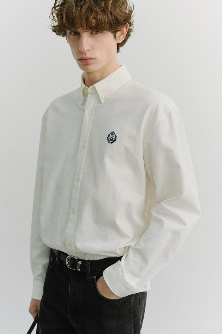 Dunst Unisex Classic Boyfriend Shirt Off White