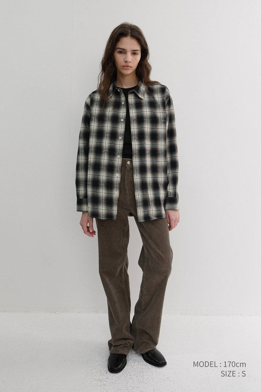 Dunst Unisex Winter Flannel Checked Shirt Blue