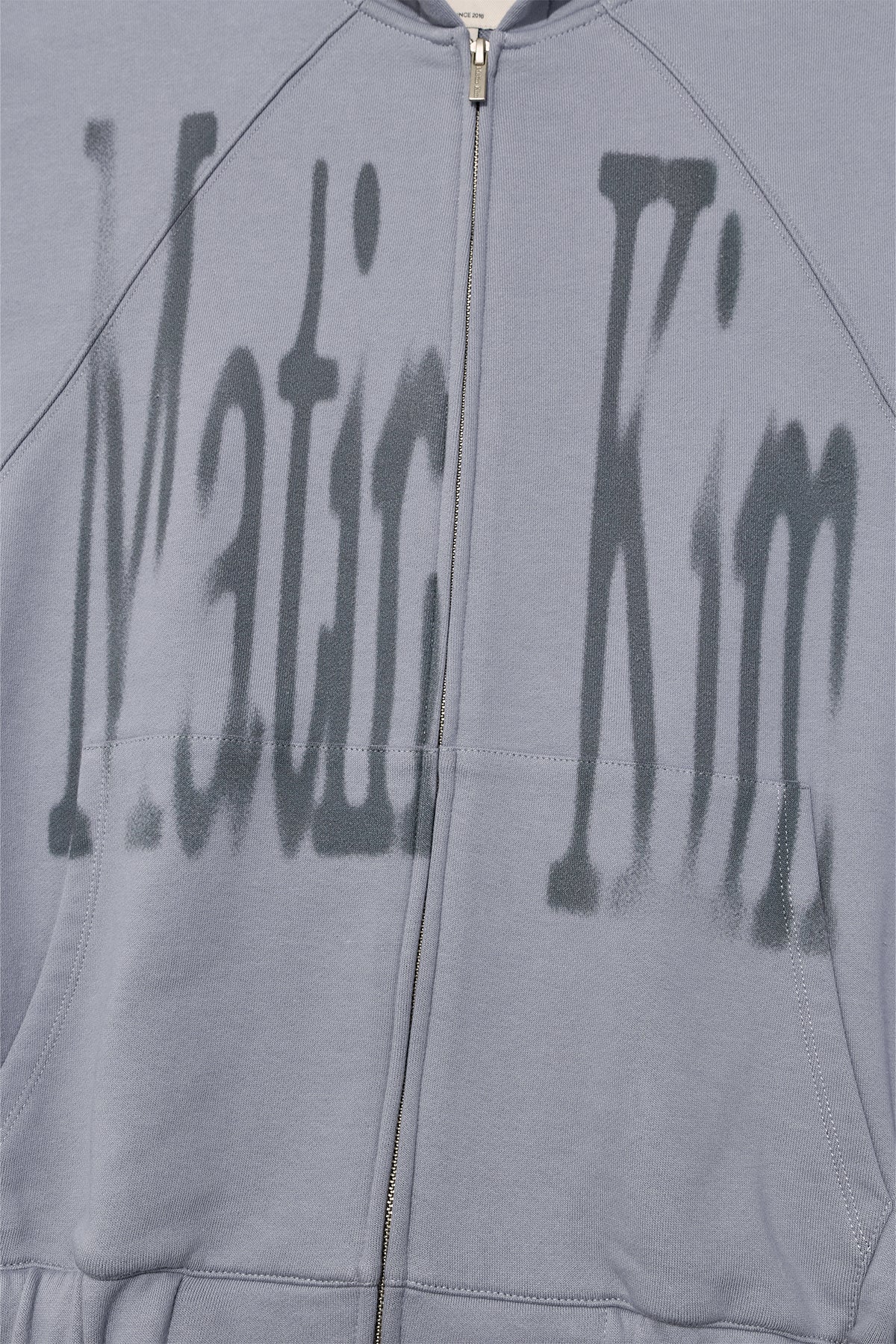 Matinkim Big Logo Hoody Zip UP IN Smoke Blue