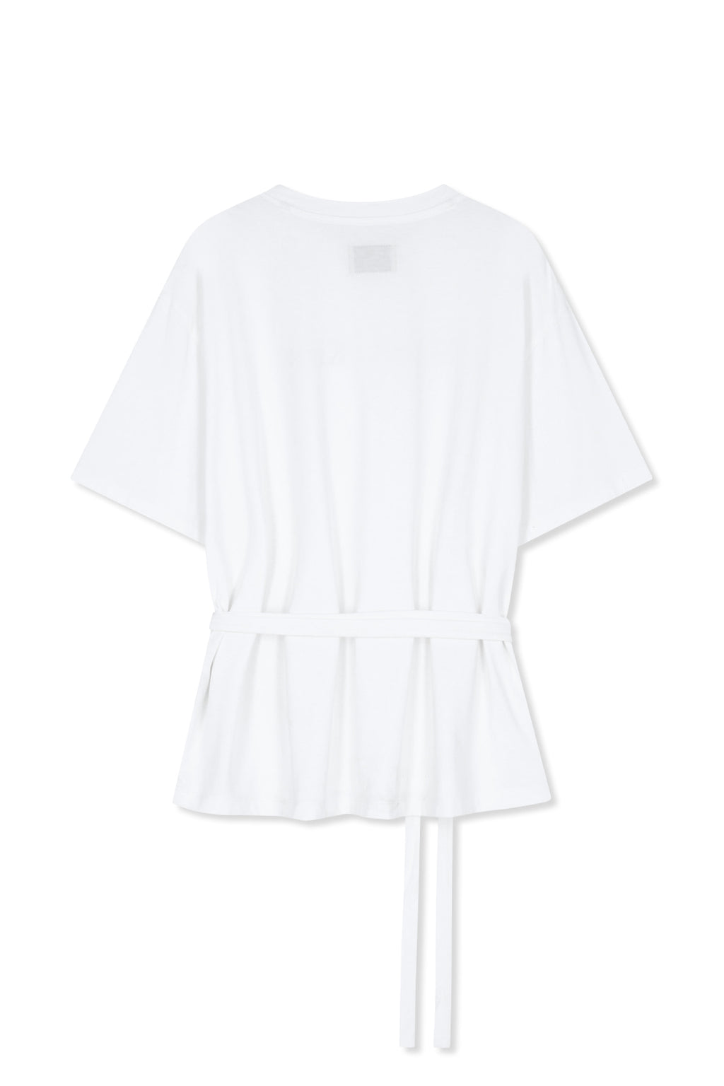 Matinkim Tie Detail Draped Logo Top IN White