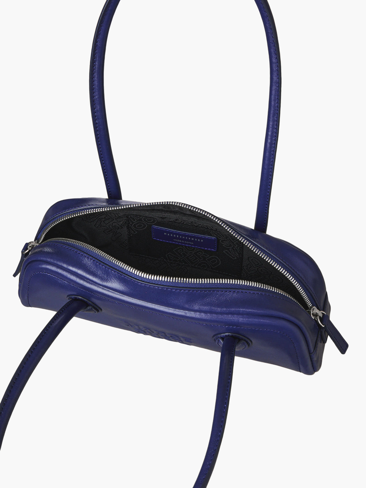 Margesherwood Soft Boston EW Mini royal blue glossy plain