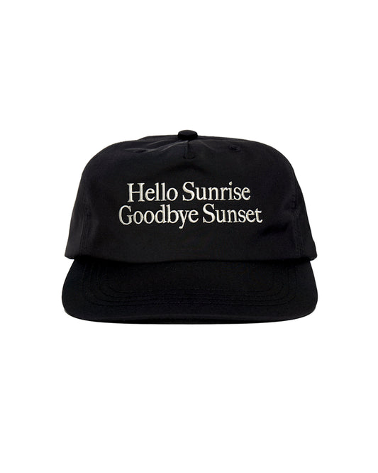 Classic Typo Relaxed Fit 5panel Cap_Black