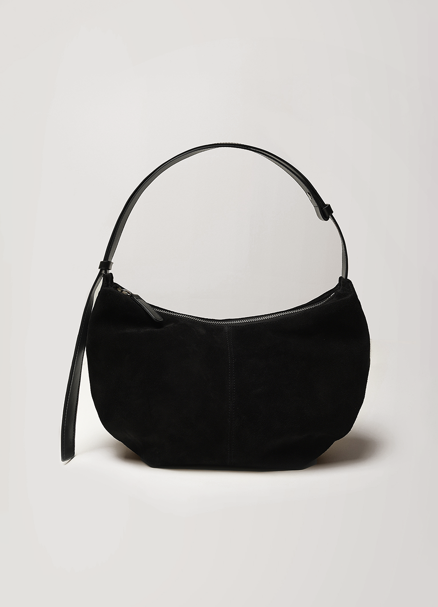 Nothing Written Shoulder leather bag (Black)