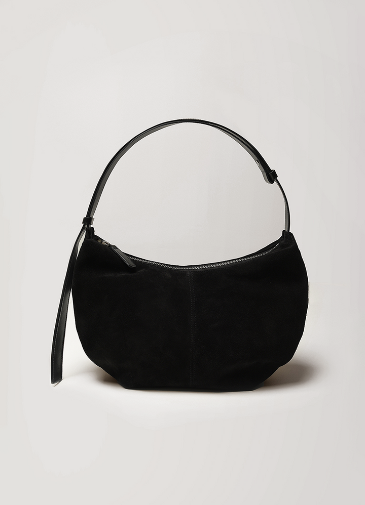 Nothing Written Shoulder leather bag (Black)