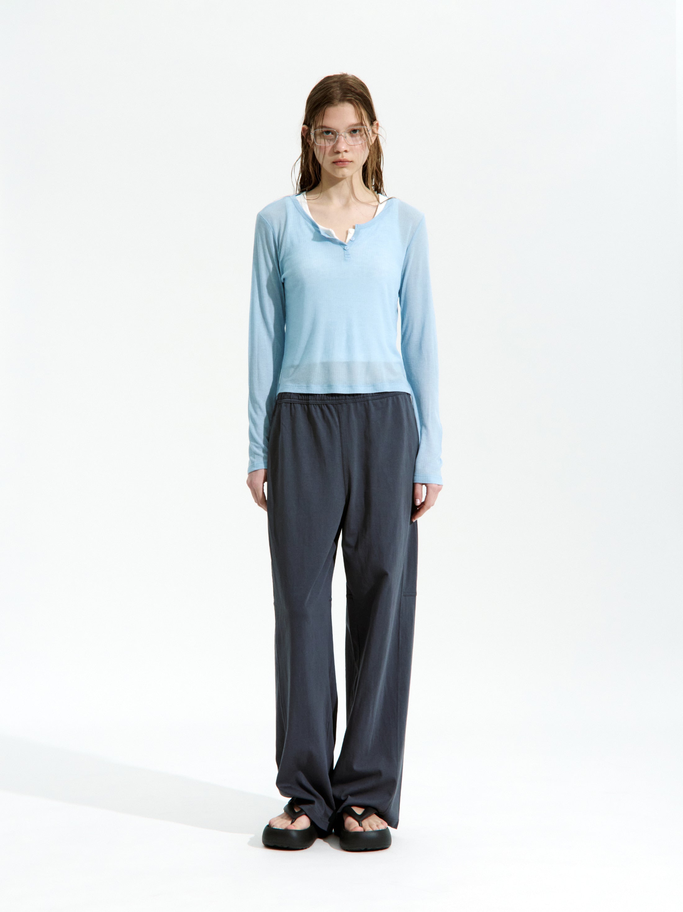 Low Classic Lc Single Jersey Sweat Pants - Charcoal