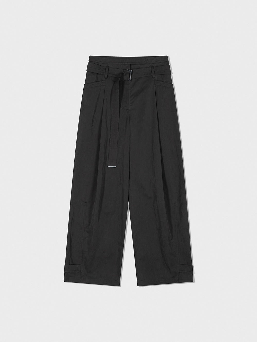 Low Classic Double Belt Point Pants Charcoal