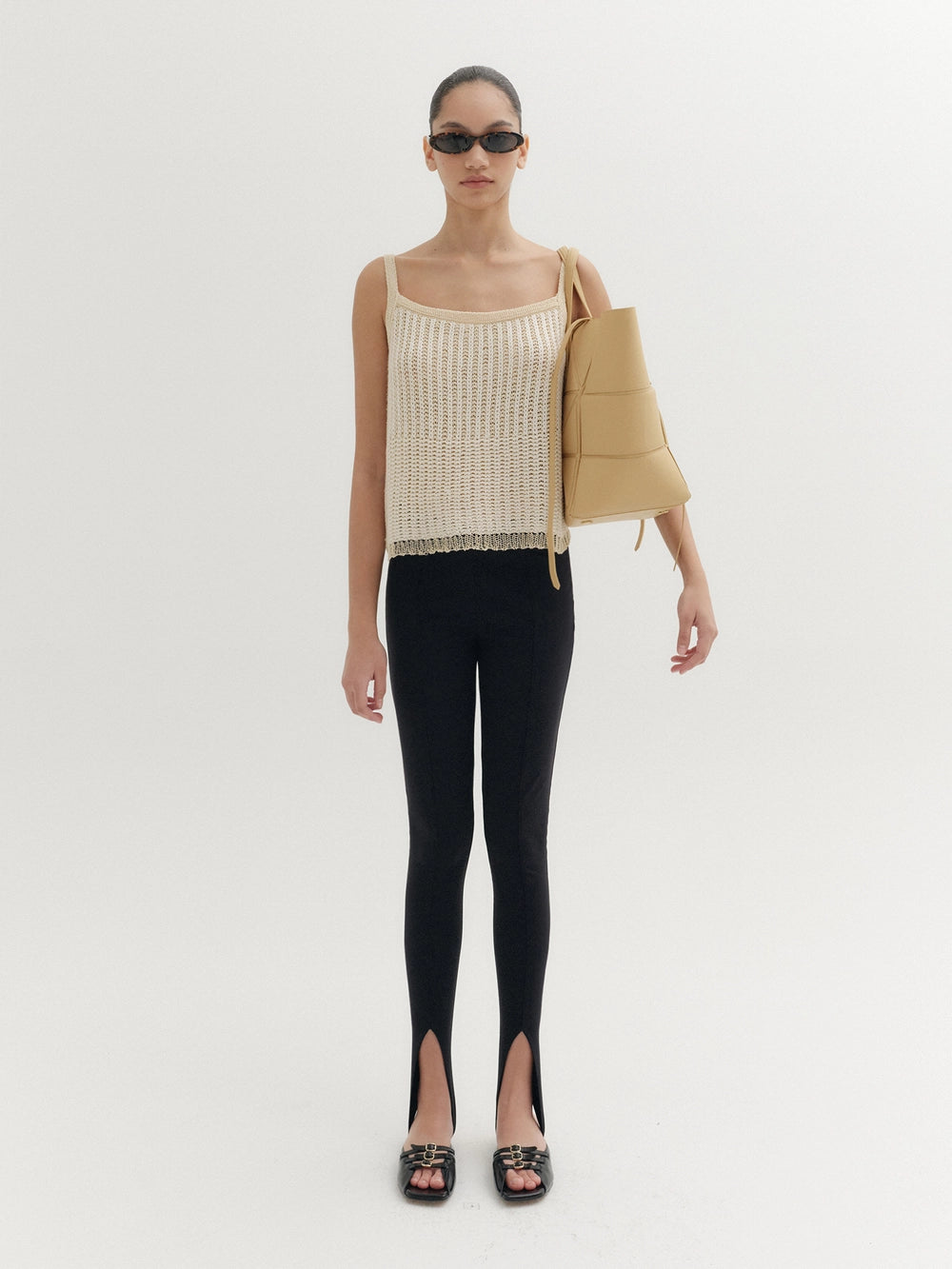 EENK Sleeveless Knit Top - Ivory