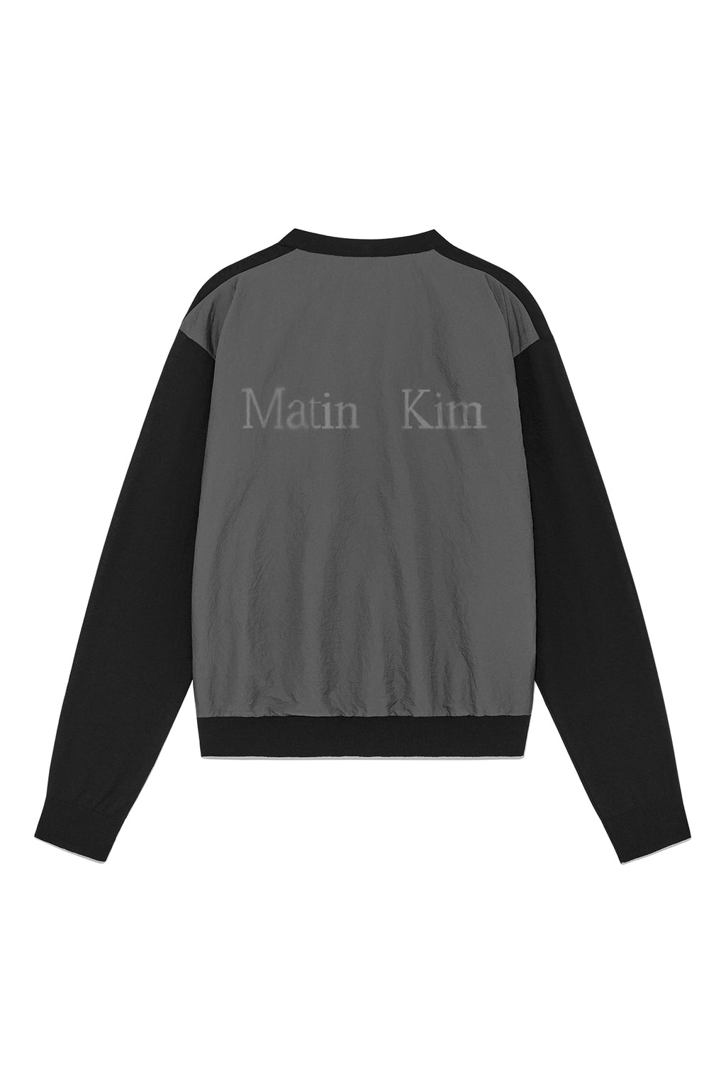 Matinkim Back Logo See Through Cardigan For Men IN Black