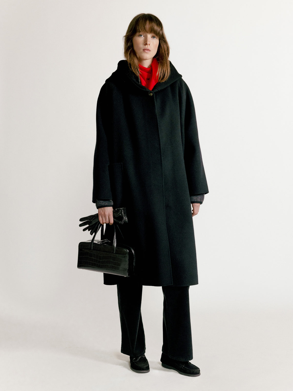 Nothing Written Keiko hoodie coat (Black)