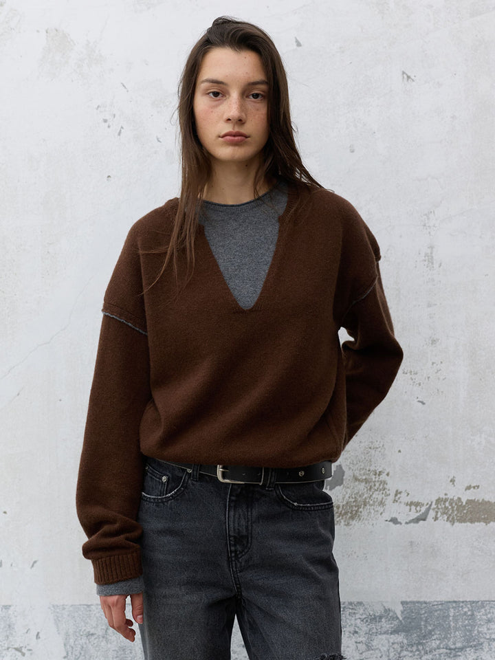 Raive Cashmere Blended Layered Knit