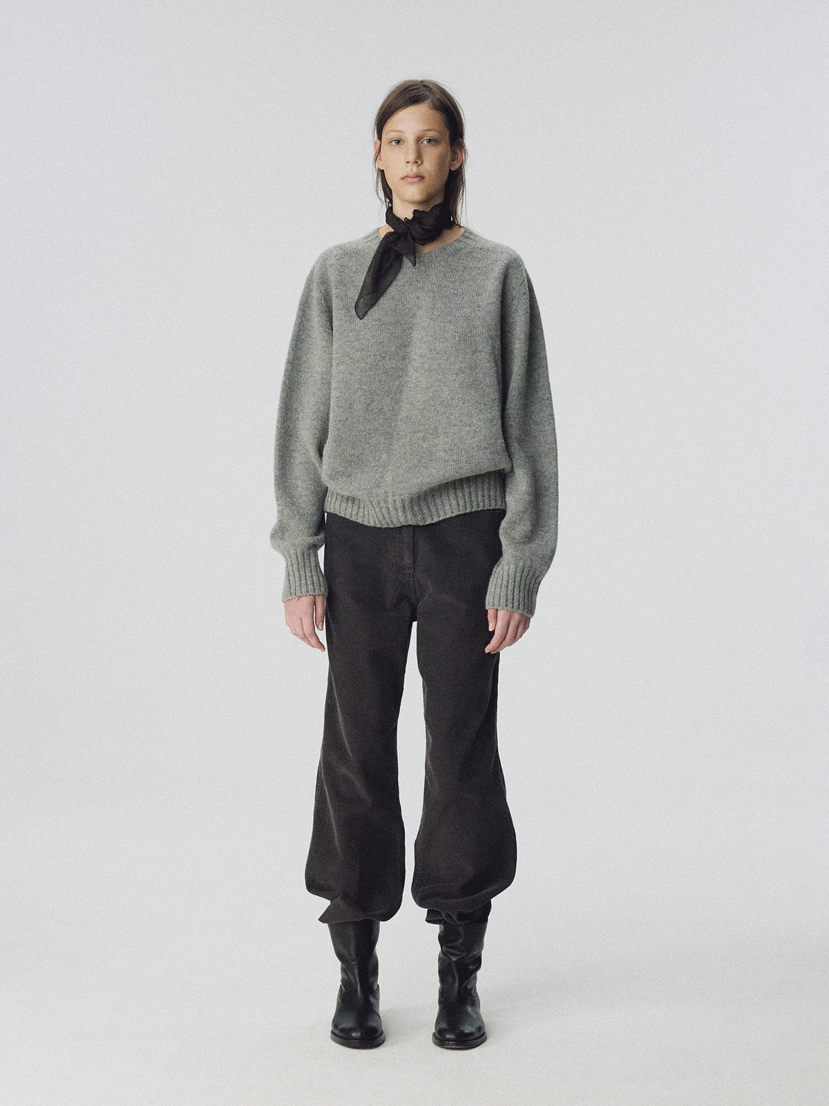Nothing Written Kiri brushed wool pullover (Sage gray)