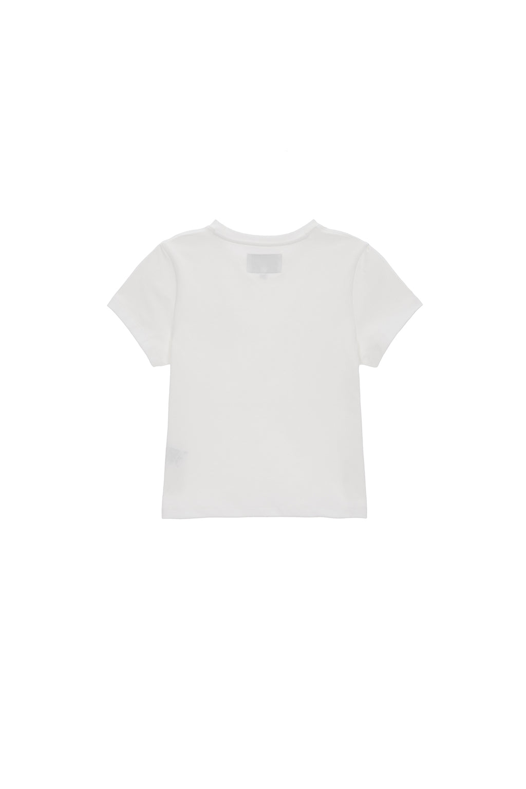 [matinkim] MATIN CIRCLE LOGO CROP TOP IN WHITE