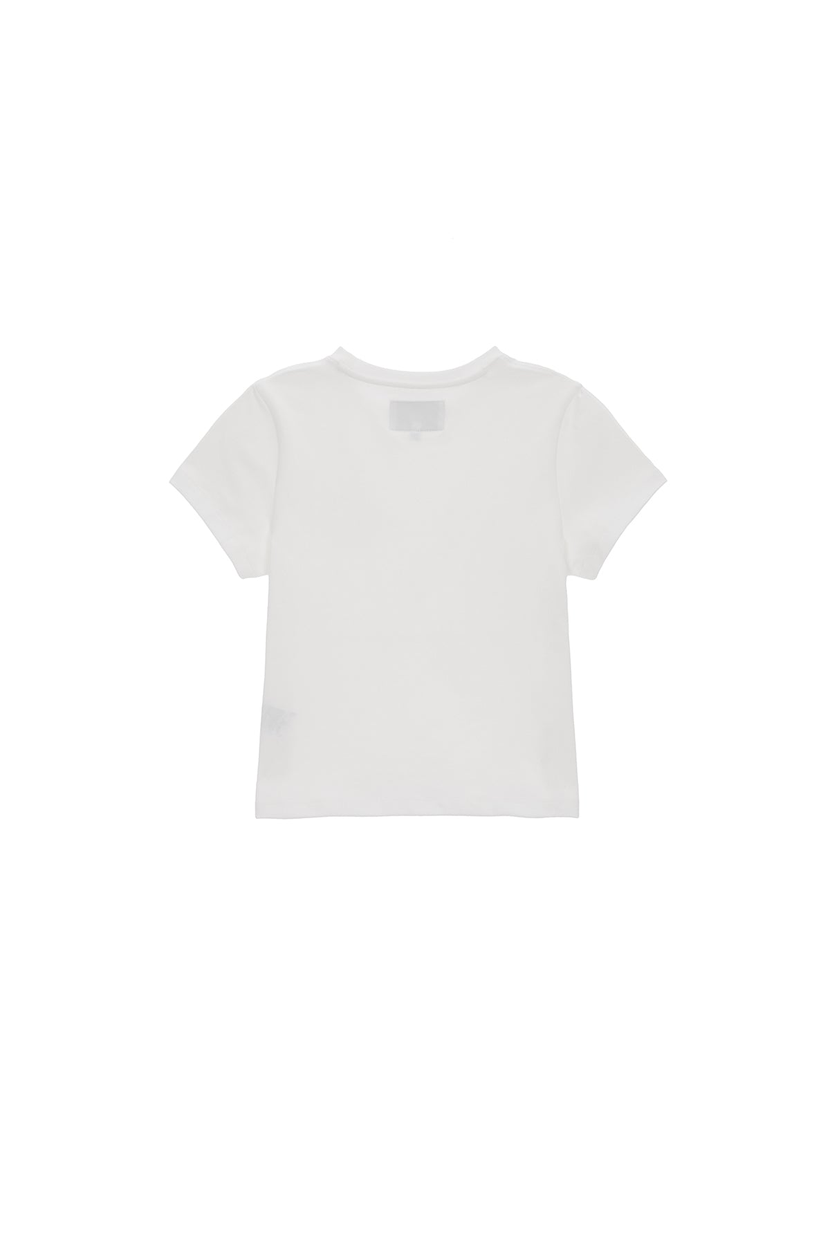 [matinkim] MATIN CIRCLE LOGO CROP TOP IN WHITE