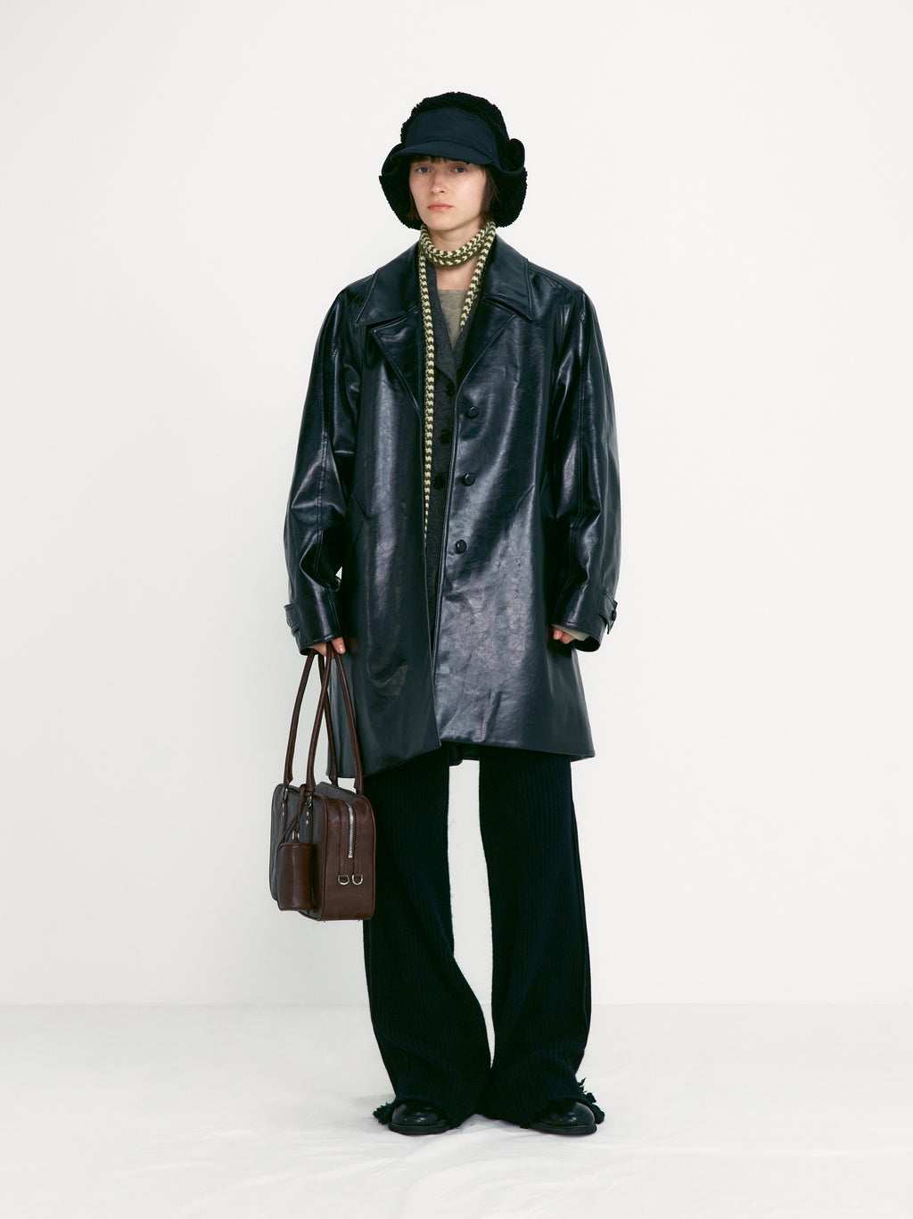 [low_classic] Jacquard Slim Muffler
Khaki