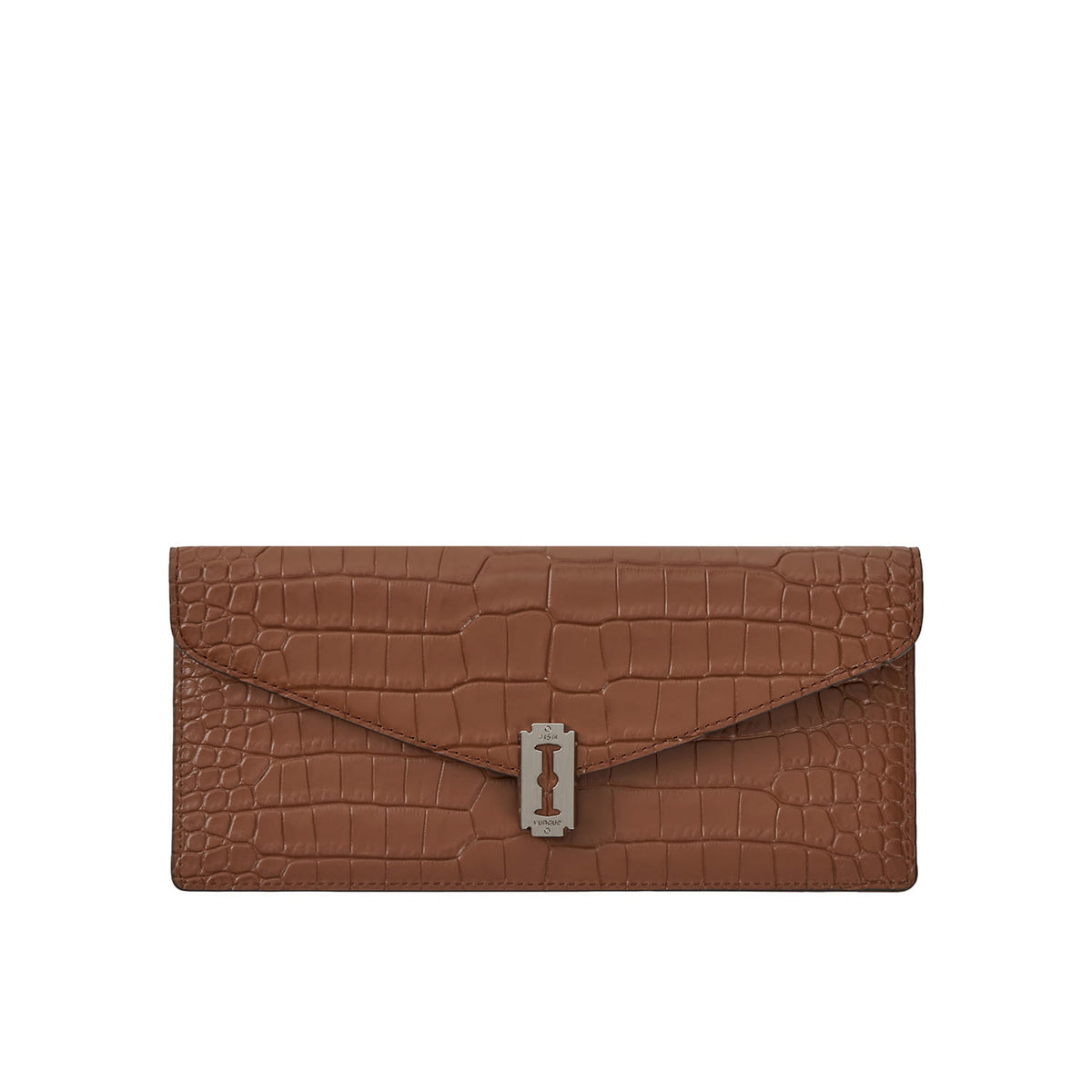 Vunque Occam V Long Wallet Croco Camel