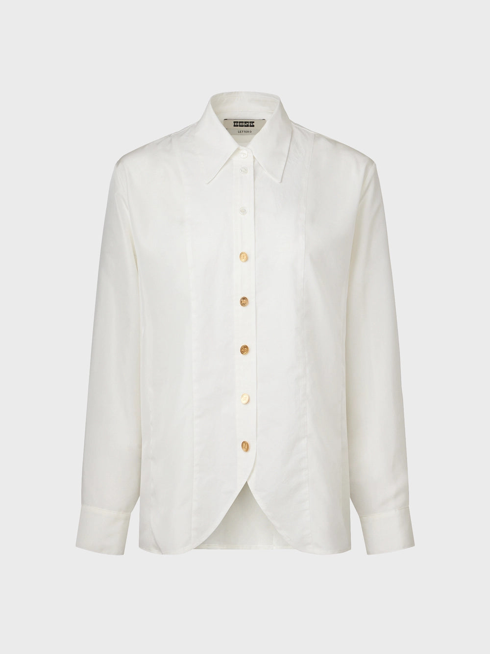 EENK Curved Blend Shirt - Ivory