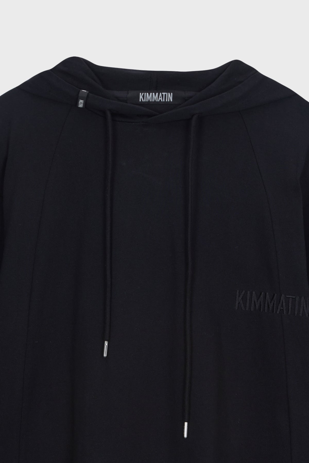 Matinkim Back Open Hoody Jersey Dress IN Black
