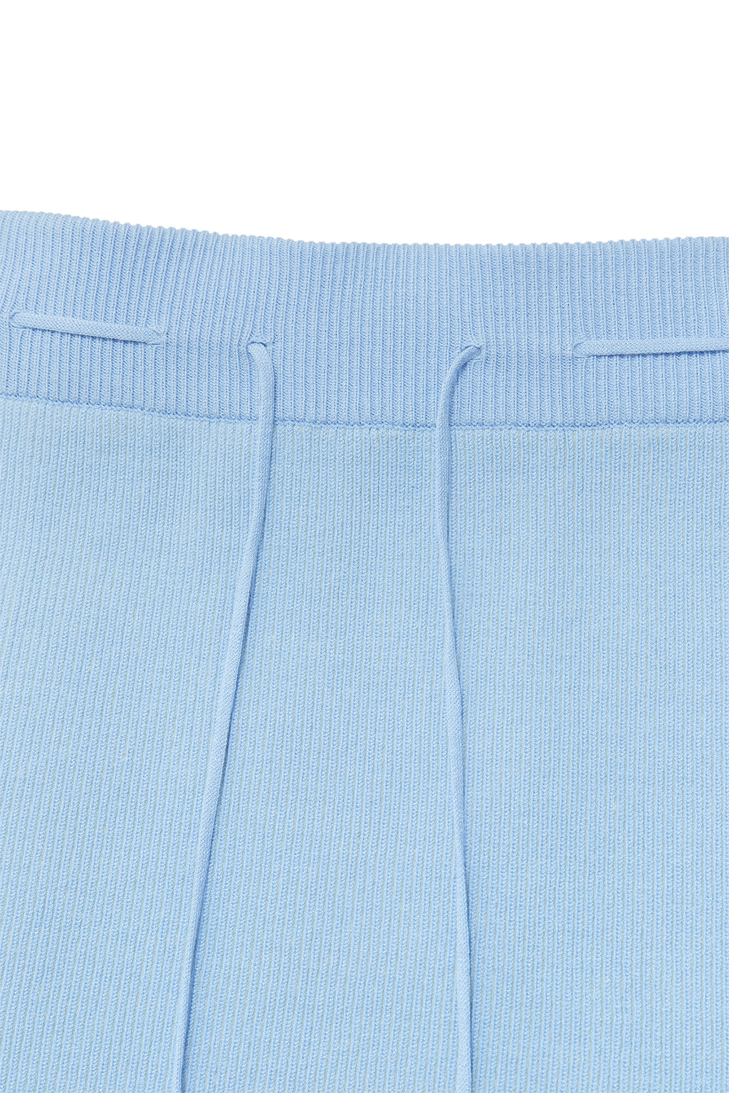 Matinkim Two Tone Banding Knit Mini Skirt IN Blue