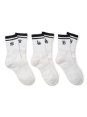 Mlb Daily Stripe Mid Socks 3Pairs Set