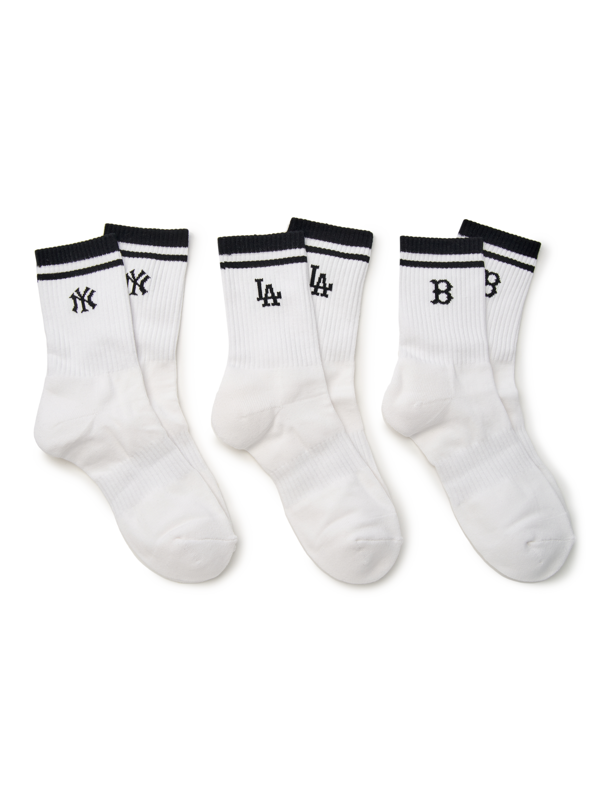 MLB Daily Stripe Mid Socks 3pairs Set