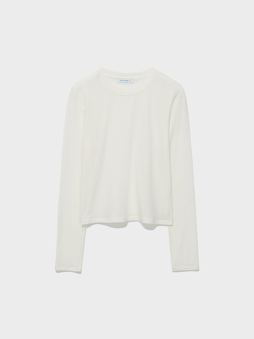 Low Classic Wool-Blend Stitch Long Sleeve Tee Ivory